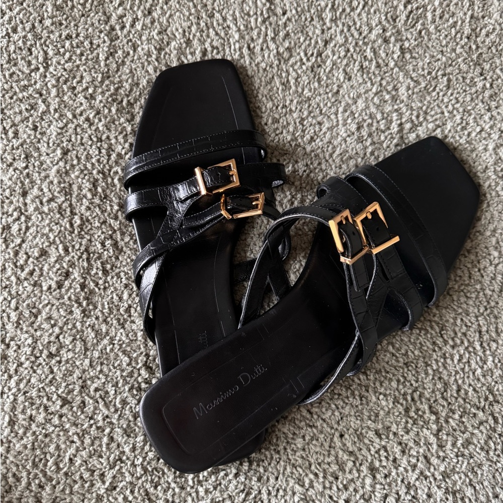 Massimo Dutti Leather Sandals View 6